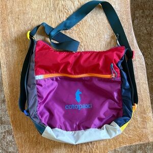 Cotopaxi Colorful Shoulder Bag with Red and Purple